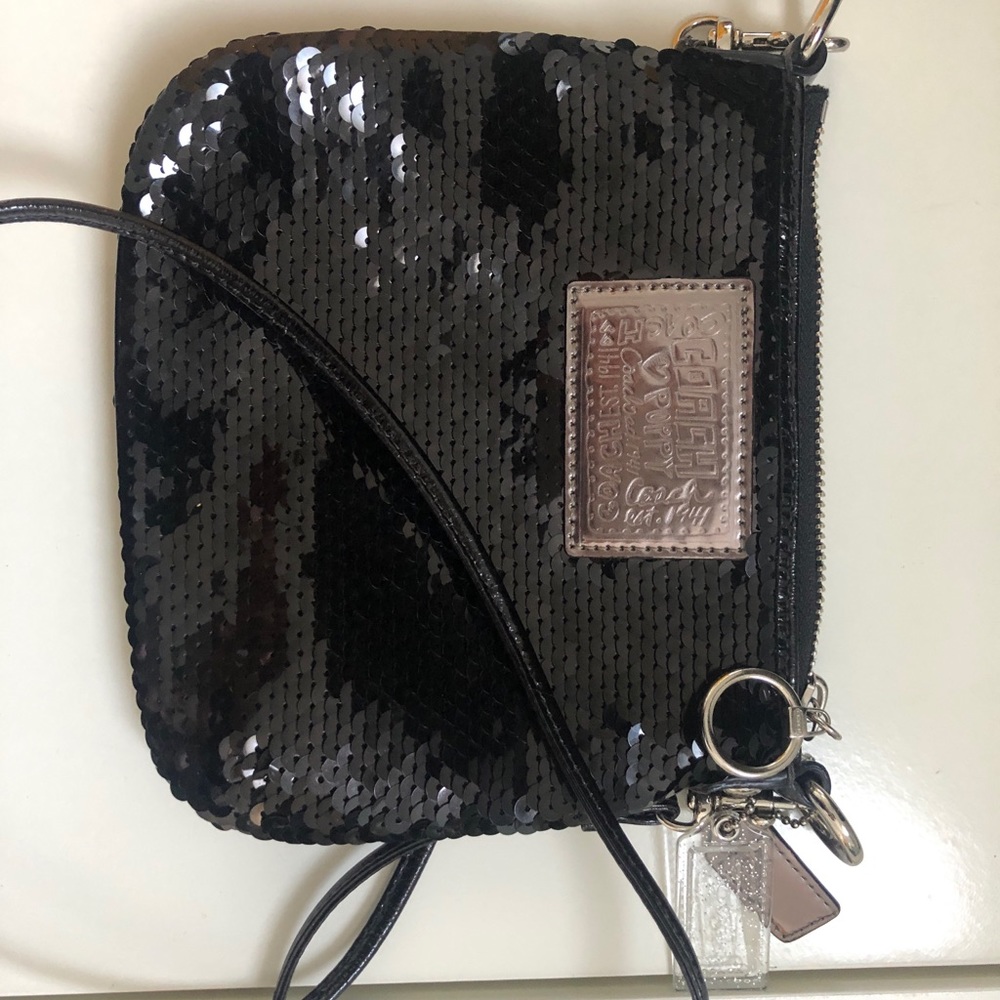 Coach poppy sequin crossbody purse